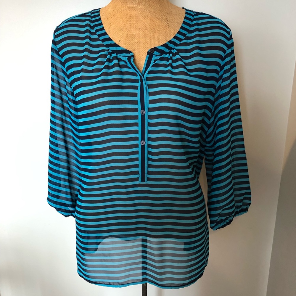 LOFT Striped Blouse